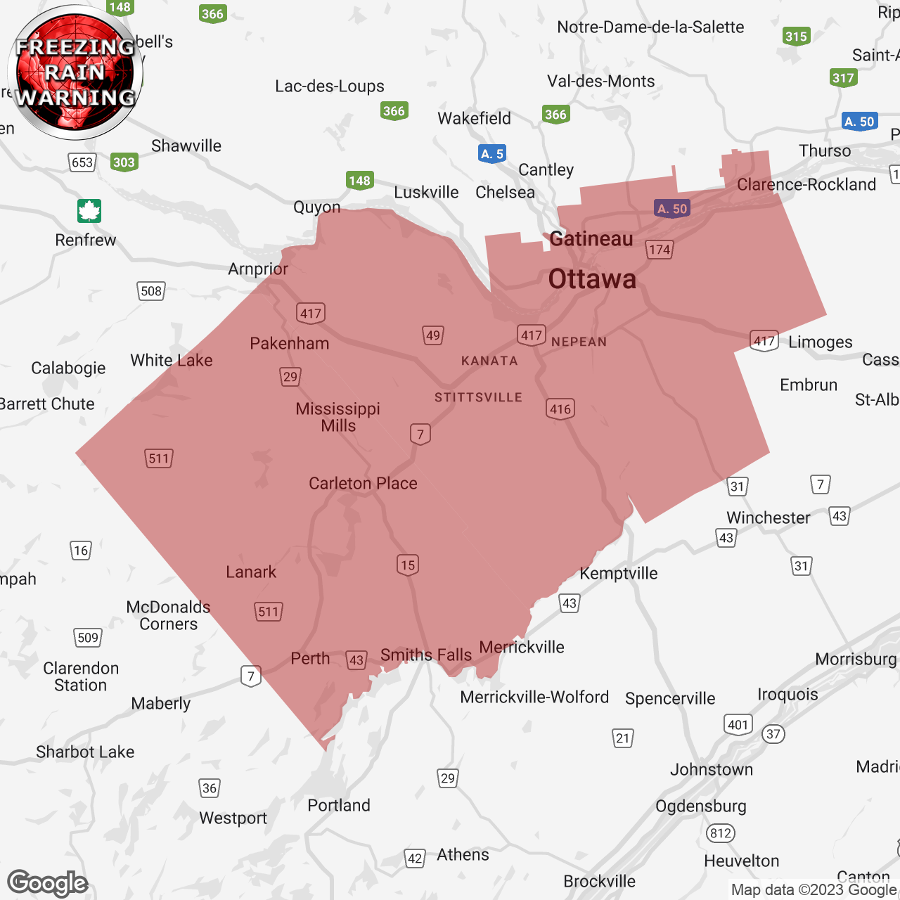 Freezing Rain Warning Replaces Freezing Drizzle Advisory