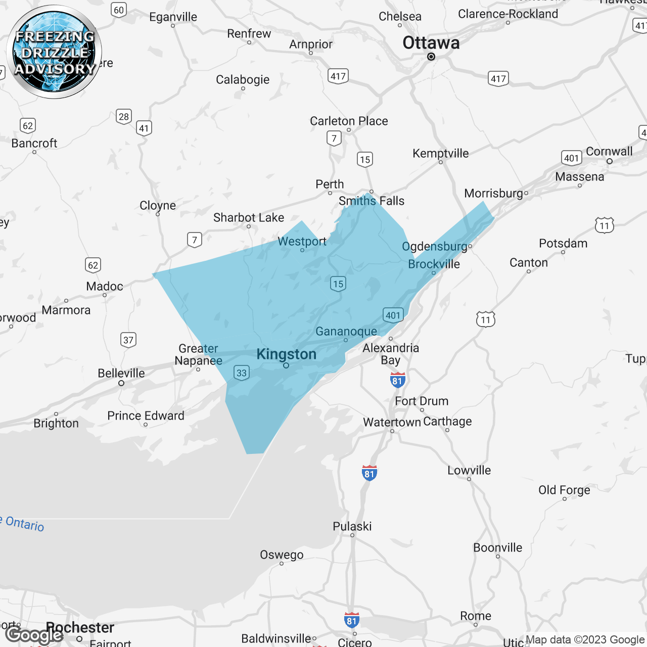 Freezing Drizzle Advisory Replaces Freezing Rain Warning