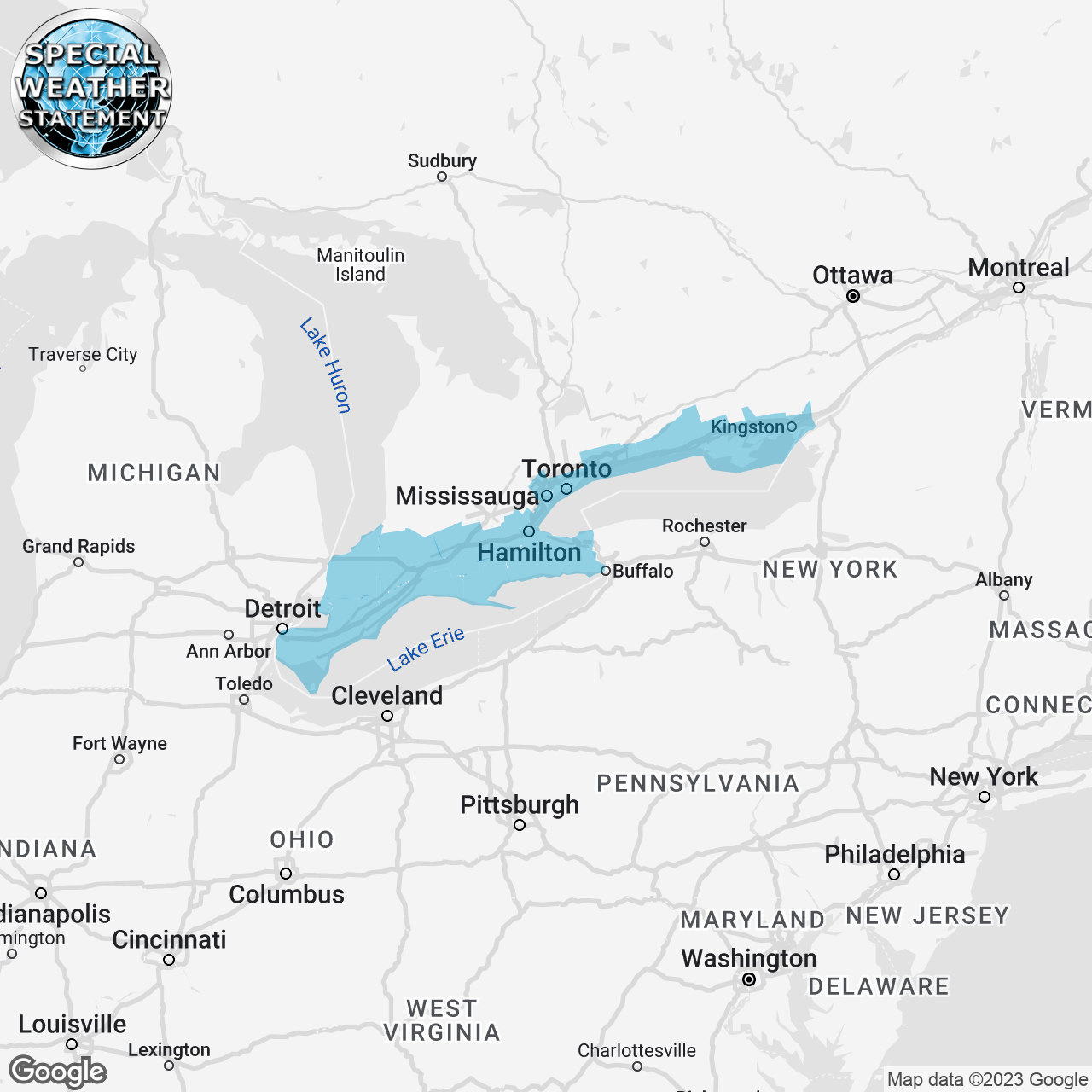 Special Weather Statement Issued