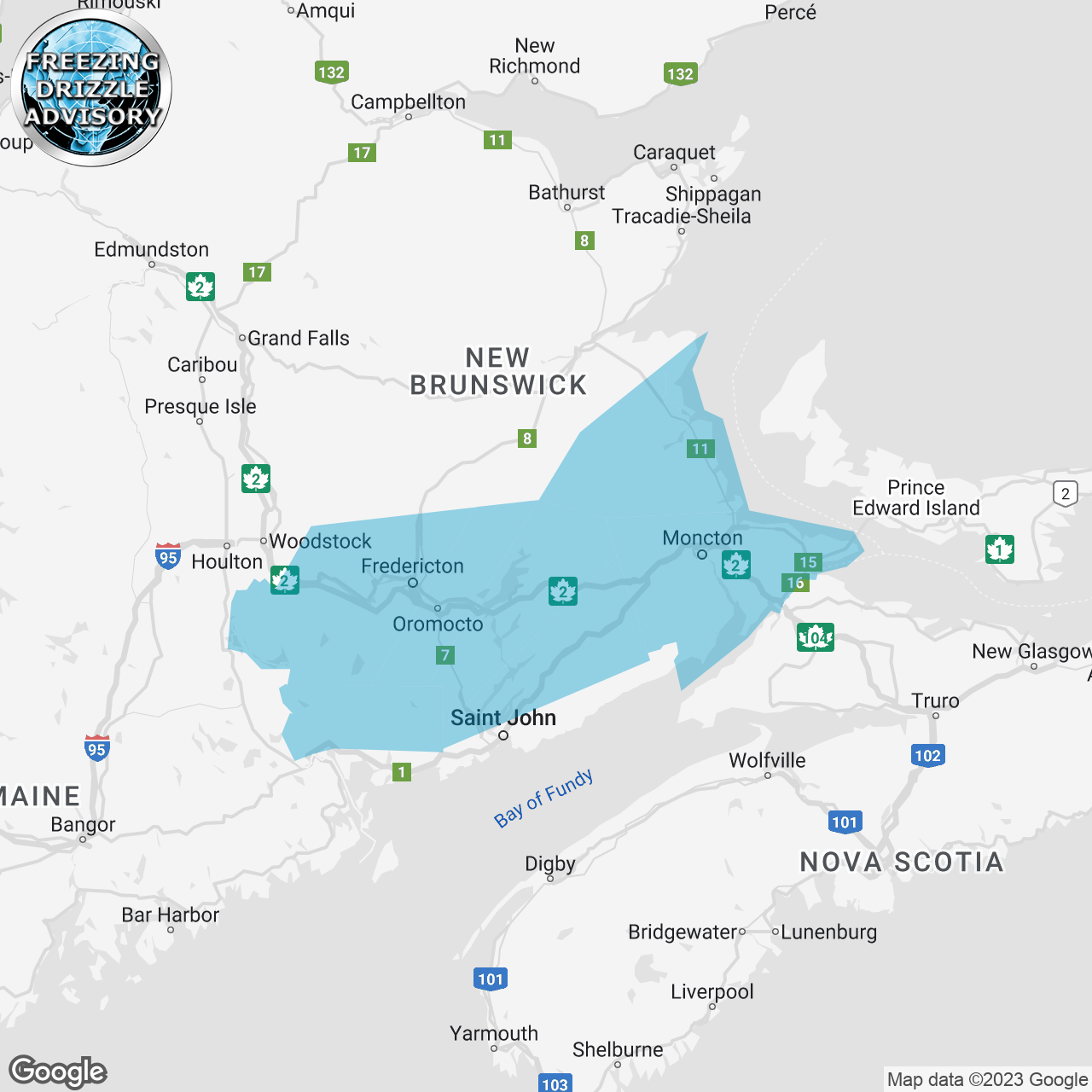 Freezing Drizzle Advisory Issued