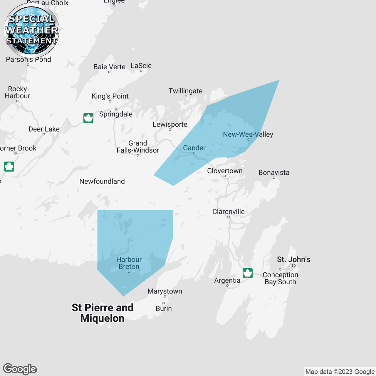 Special Weather Statement Issued