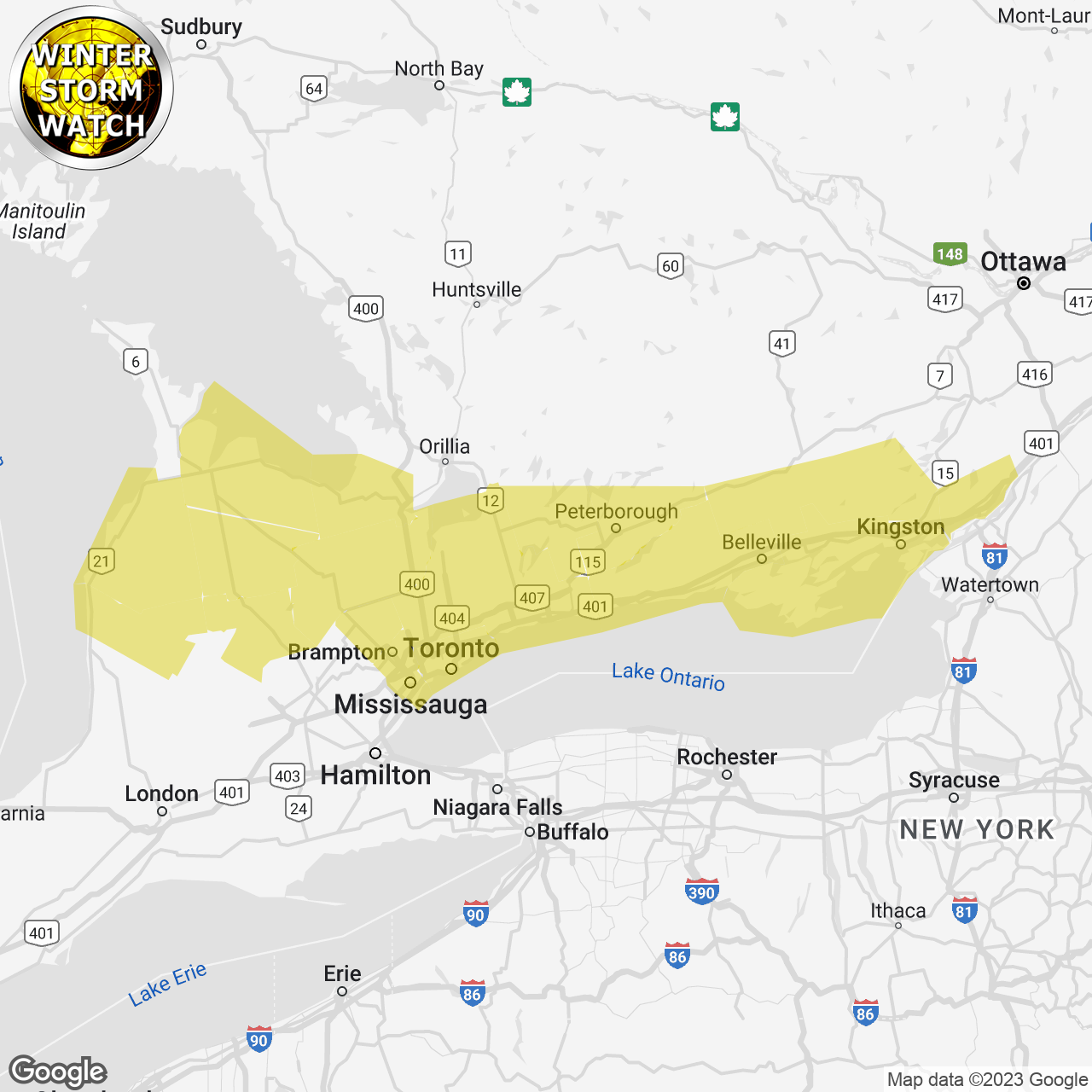 Winter Storm Watch Issued