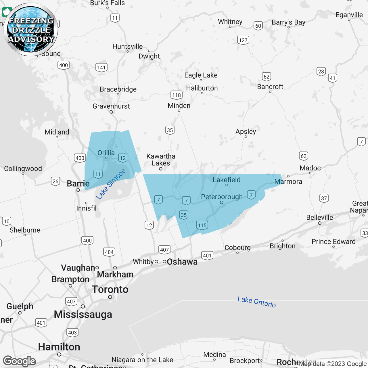 Freezing Drizzle Advisory Issued