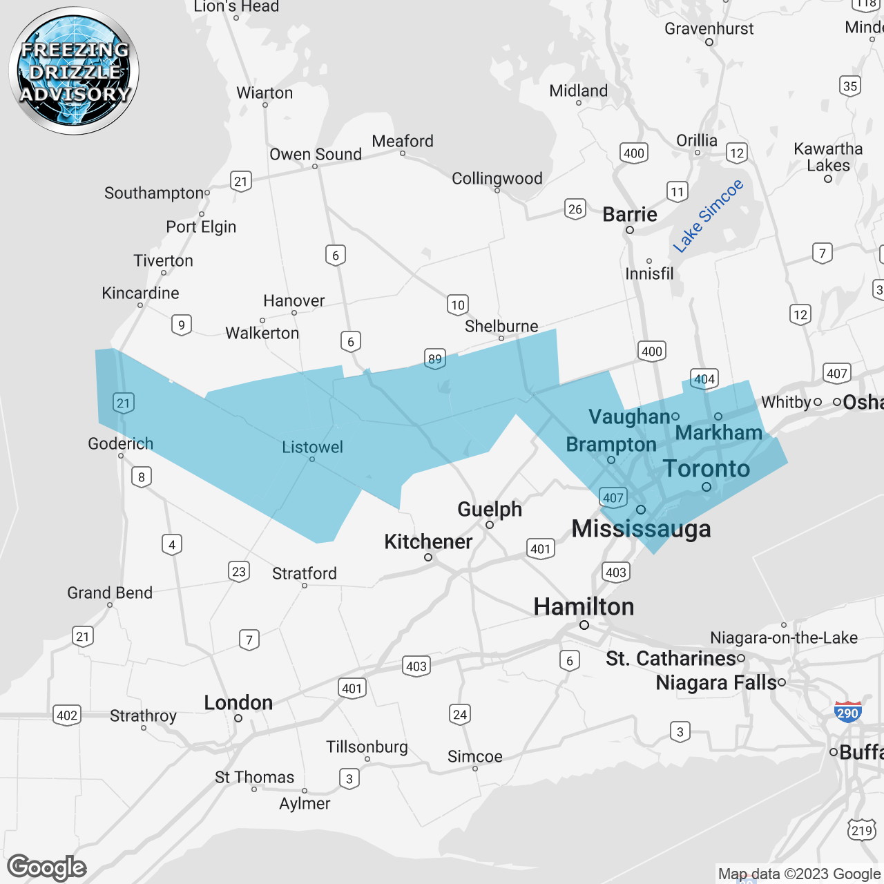 Freezing Drizzle Advisory Issued