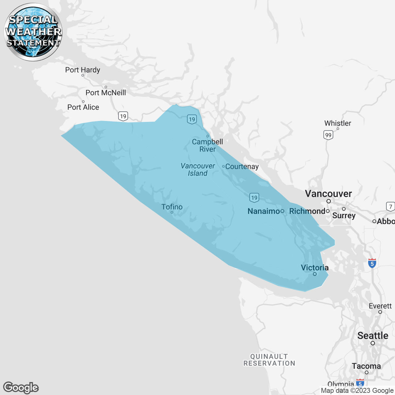 Special Weather Statement Issued