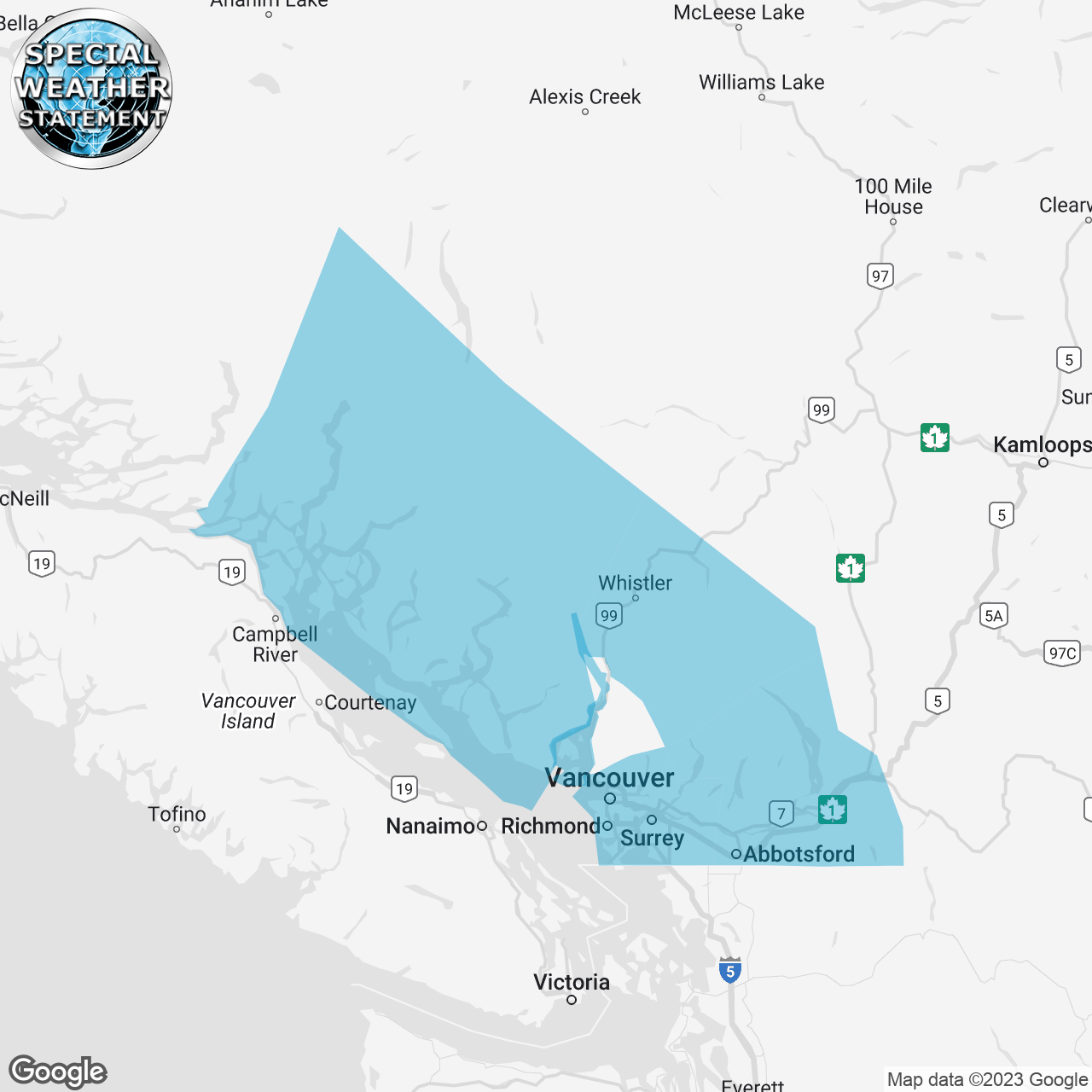 Special Weather Statement Issued