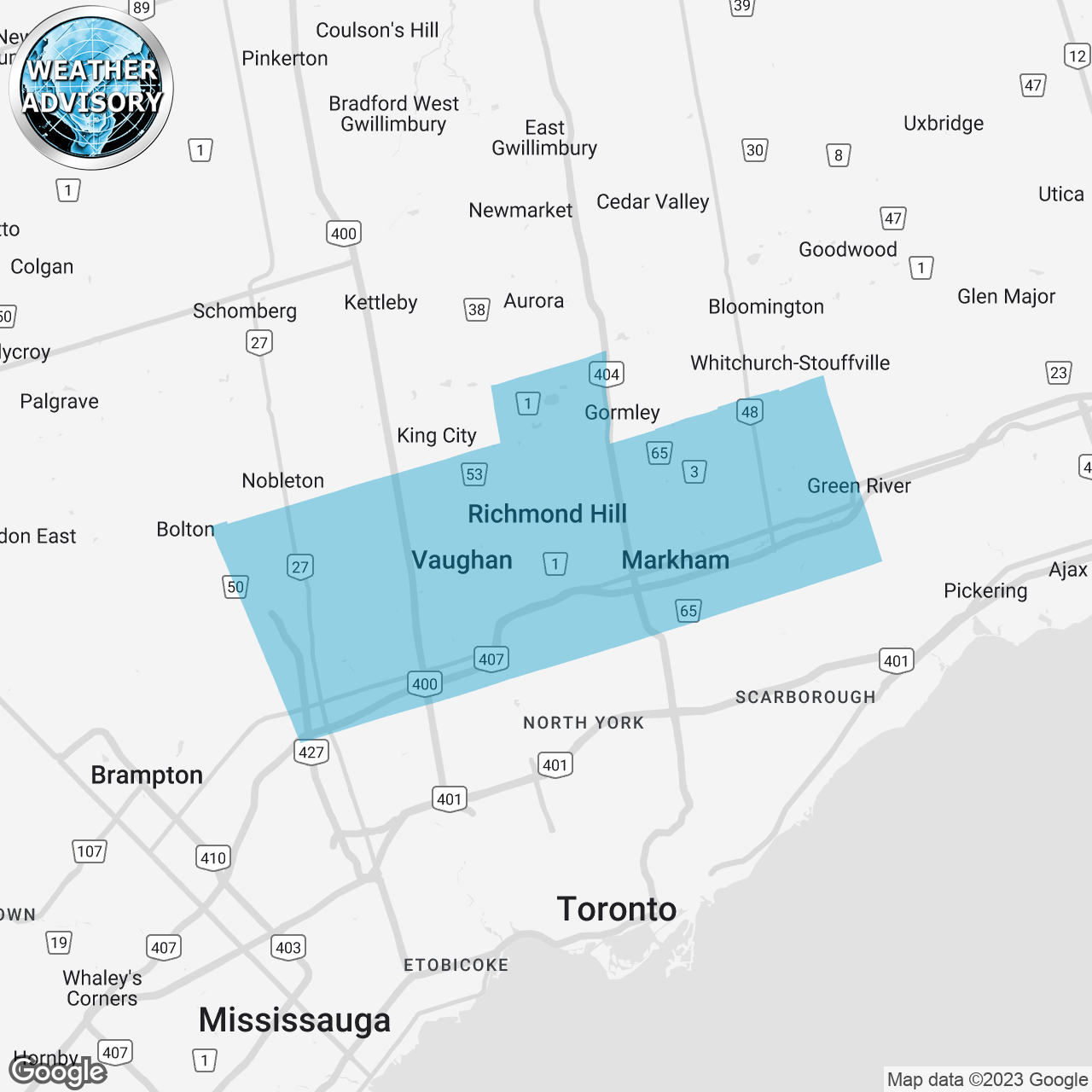 Weather Advisory Issued