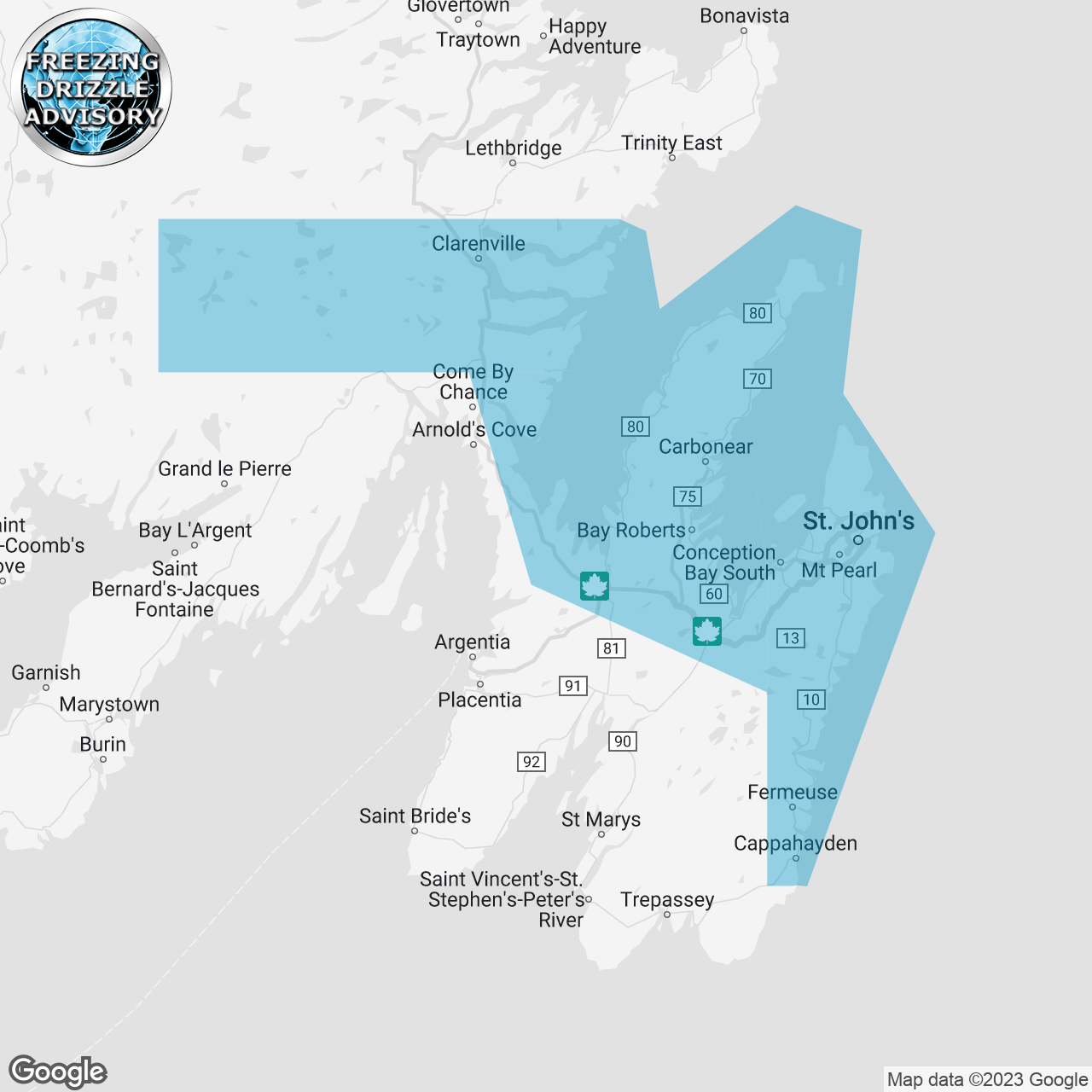 Freezing Drizzle Advisory Issued