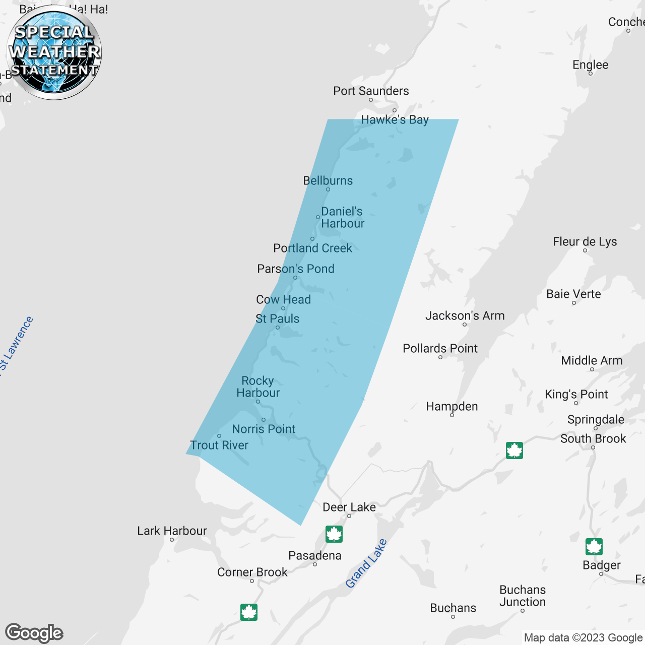 Special Weather Statement Issued