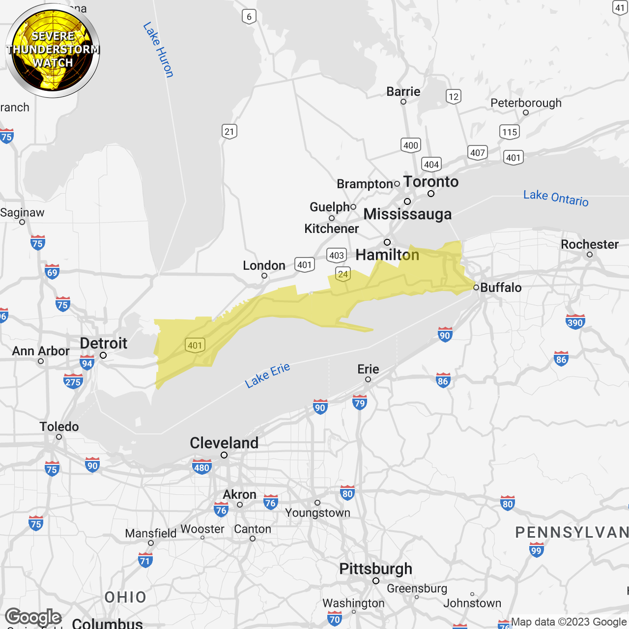 Severe Thunderstorm Watch Issued