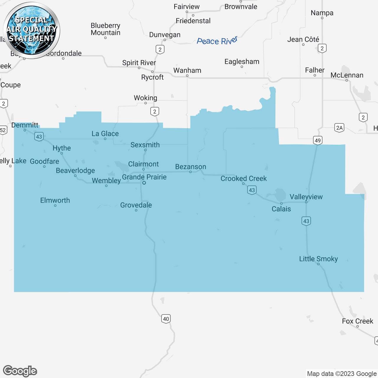 Special Air Quality Statement Issued