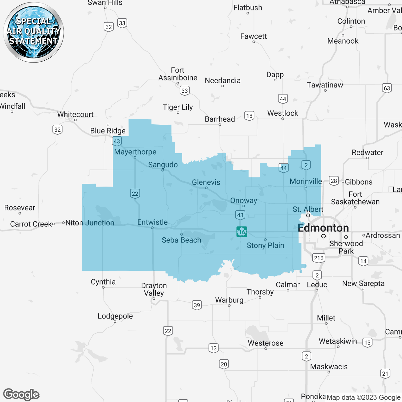 Special Air Quality Statement Issued
