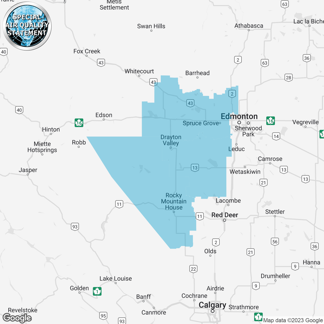 Special Air Quality Statement Issued