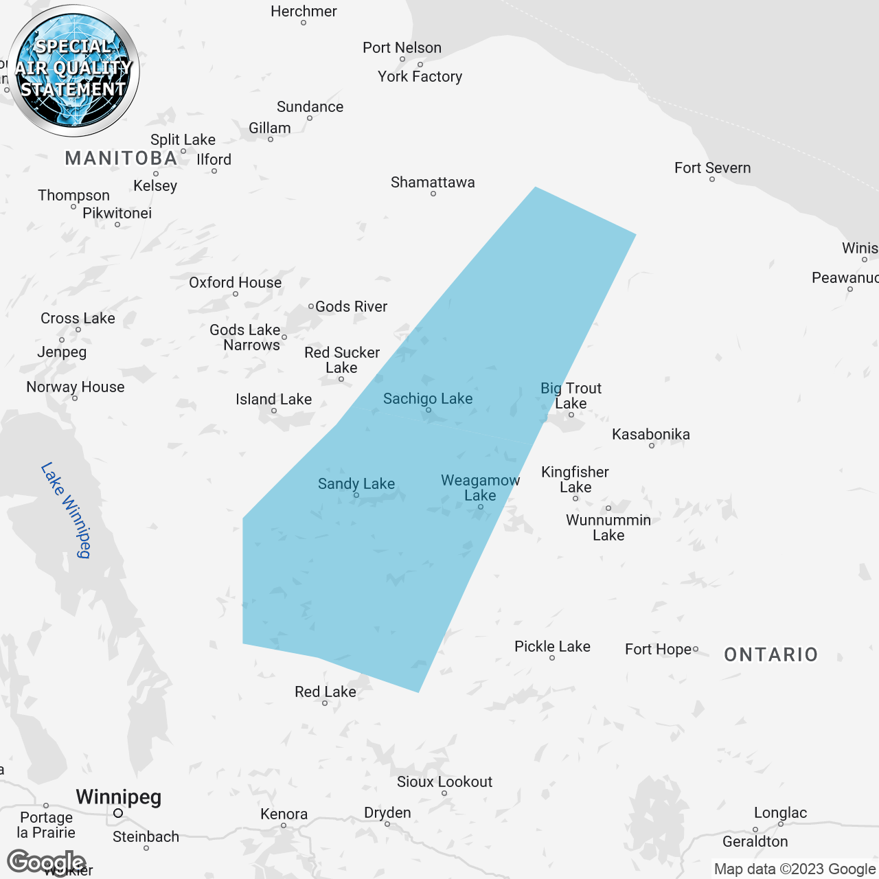 Special Air Quality Statement Issued