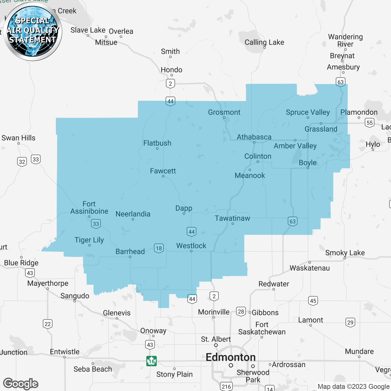 Special Air Quality Statement Issued