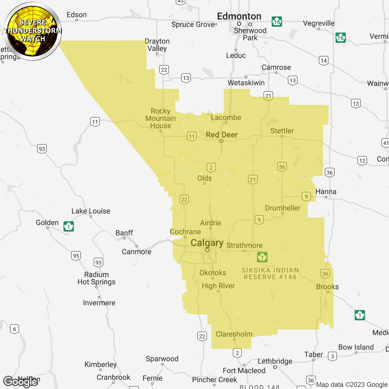 Severe Thunderstorm Watch Issued