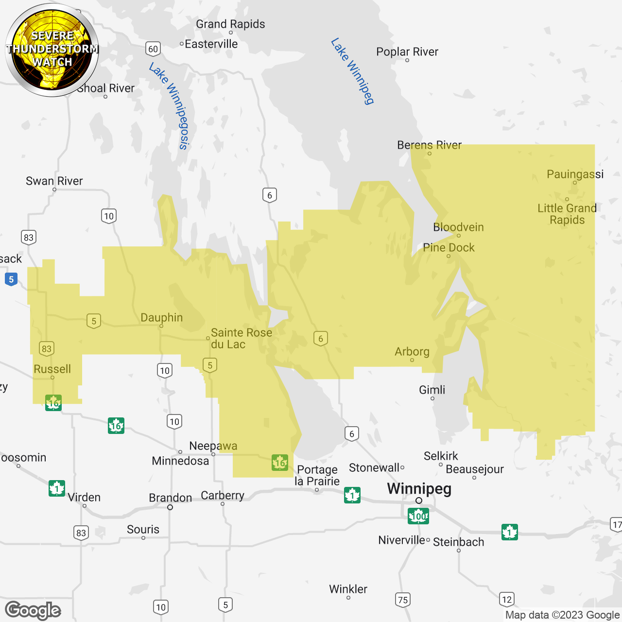 Severe Thunderstorm Watch Issued