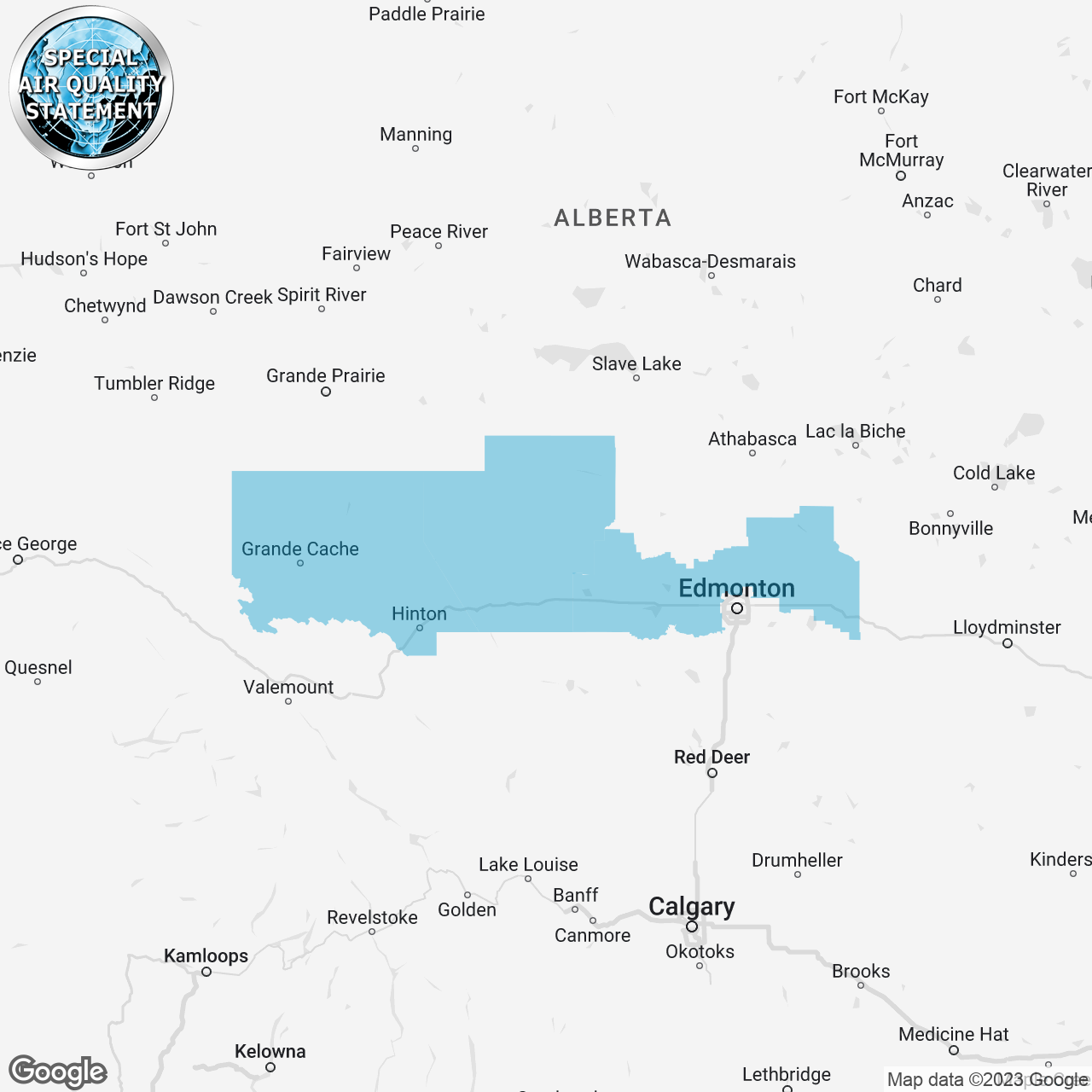 Special Air Quality Statement Issued