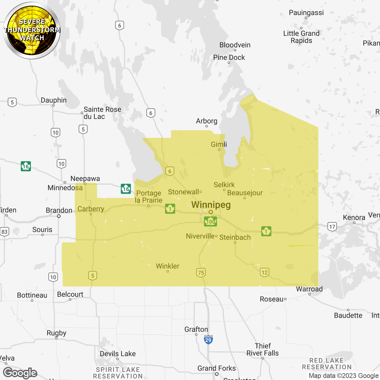 Severe Thunderstorm Watch Issued