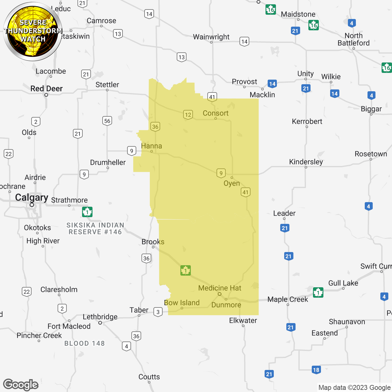 Severe Thunderstorm Watch Issued