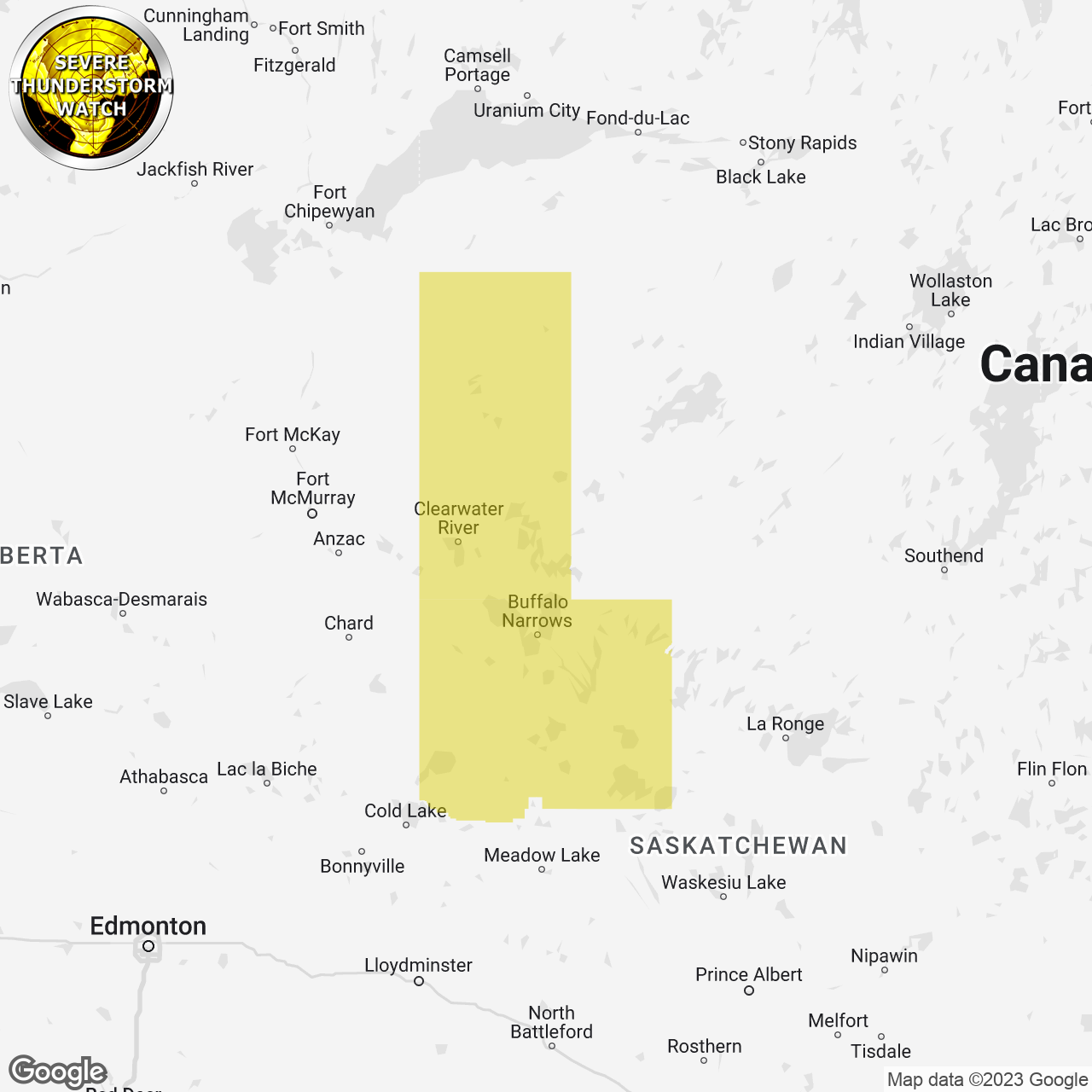 Severe Thunderstorm Watch Issued