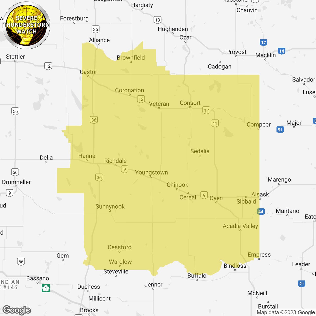 Severe Thunderstorm Watch Replaces Tornado Watch