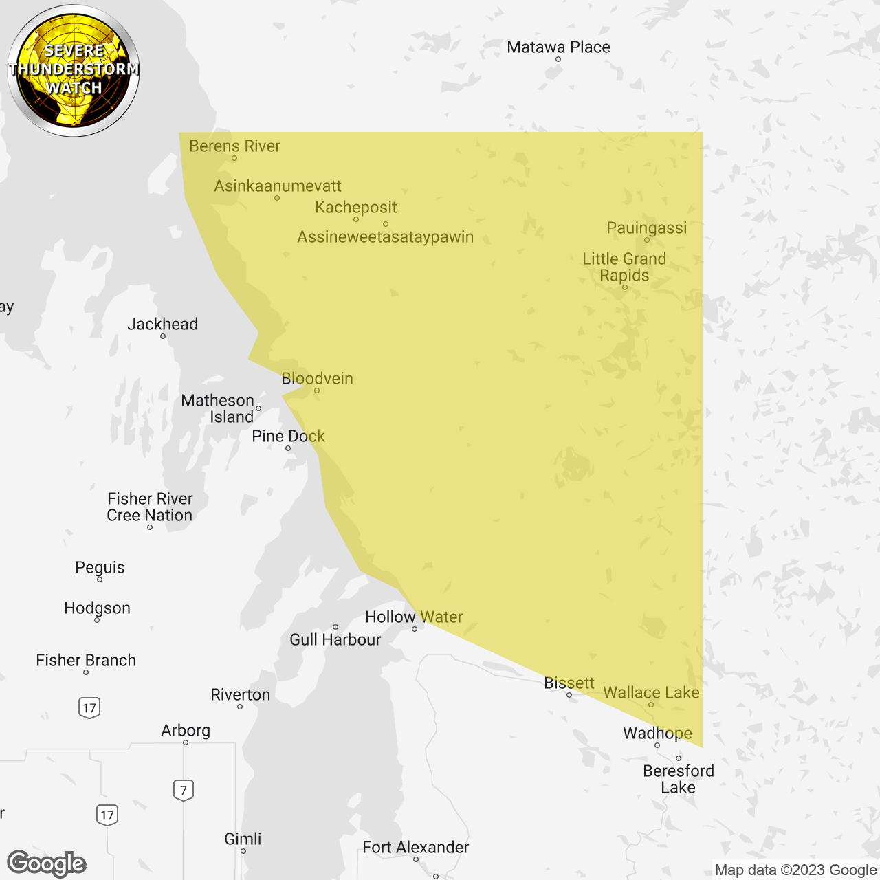 Severe Thunderstorm Watch Issued