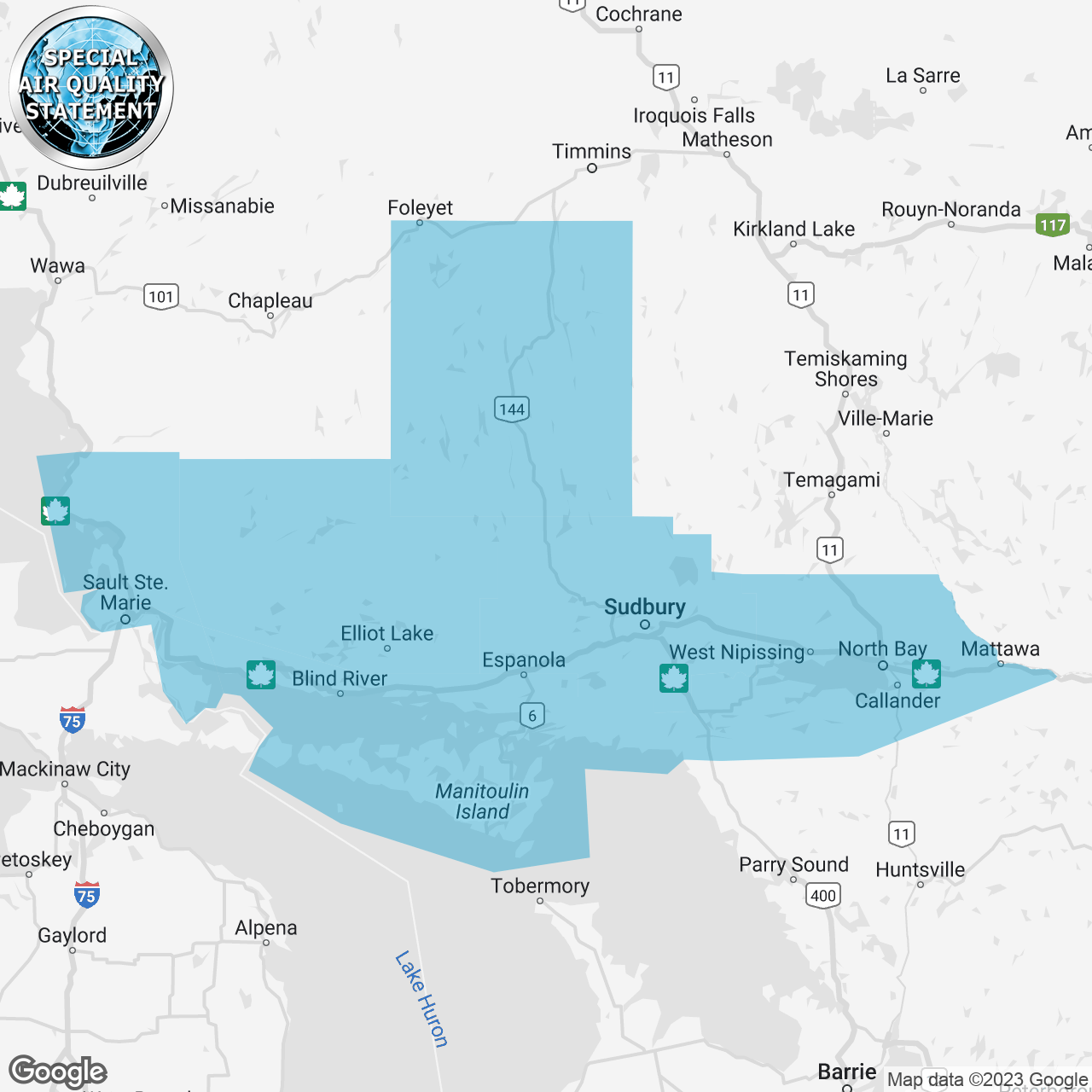 Special Air Quality Statement Issued
