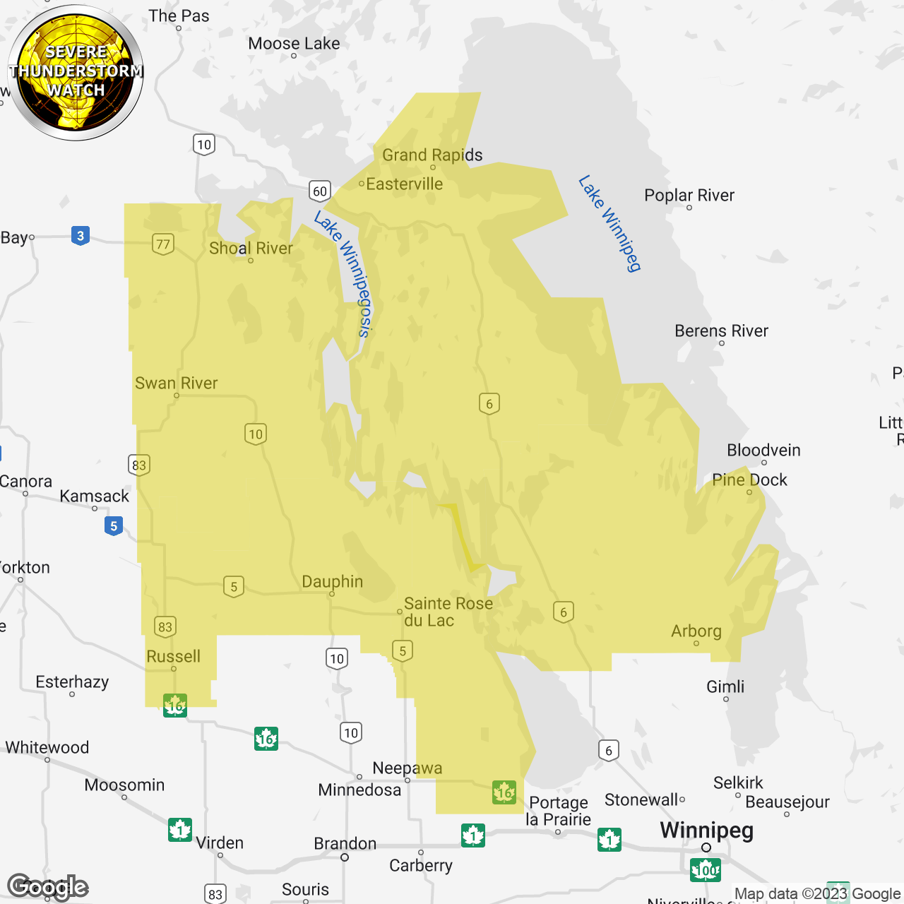 Severe Thunderstorm Watch Issued