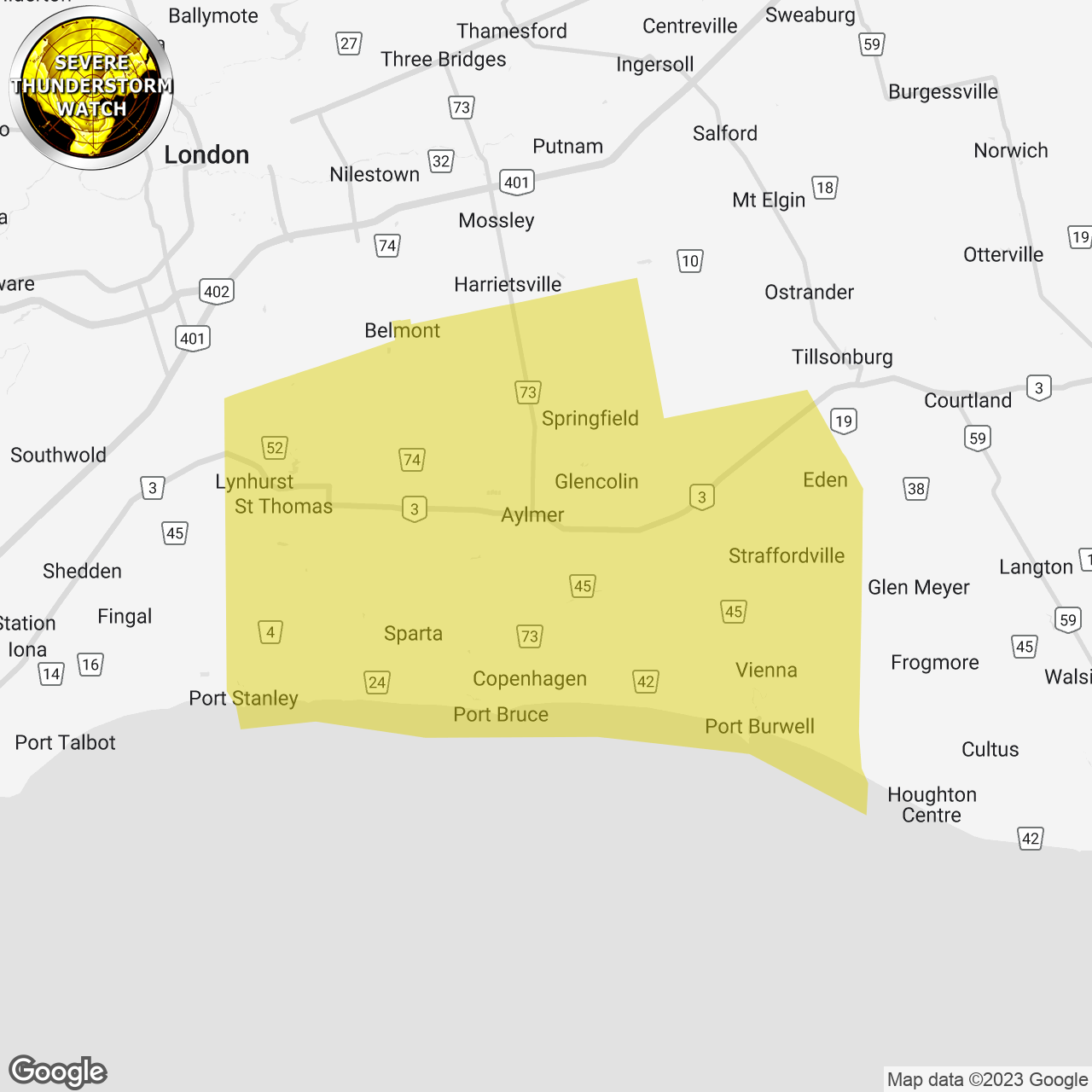 Severe Thunderstorm Watch Issued