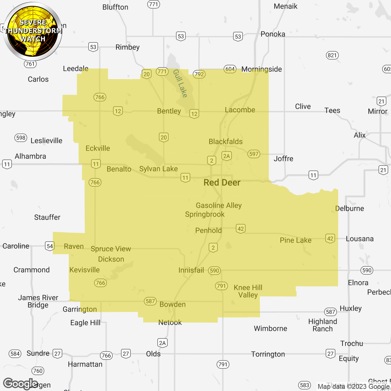 Severe Thunderstorm Watch Issued