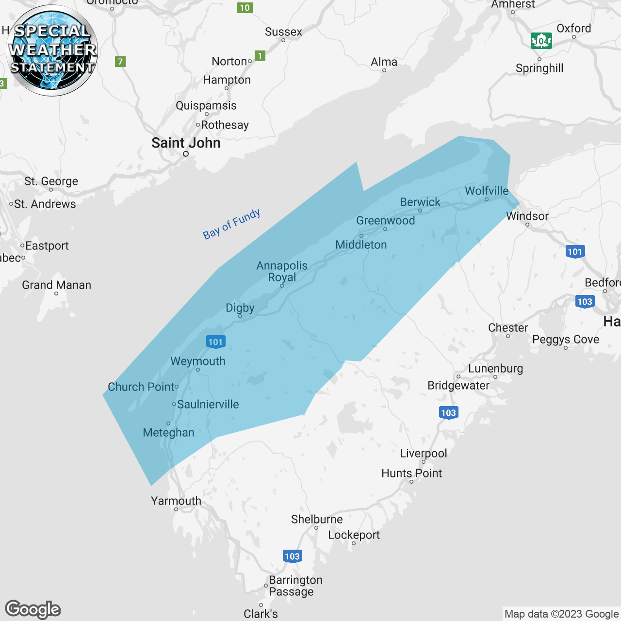 Special Weather Statement Issued