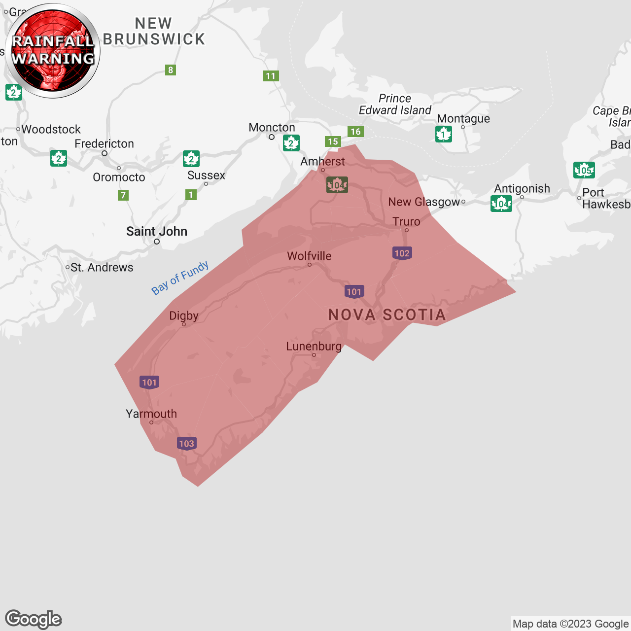 Rainfall Warning Continued