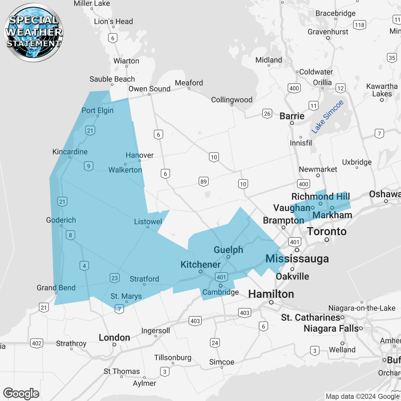 Special Weather Statement Issued