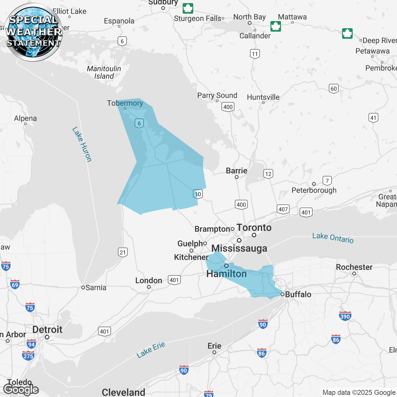 Special Weather Statement Issued