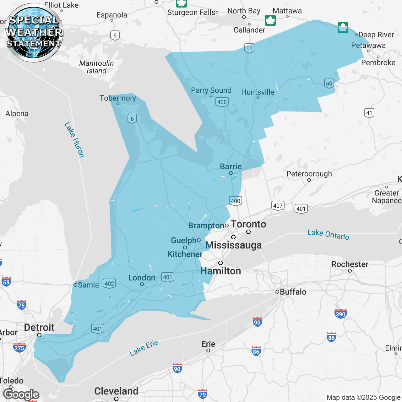 Special Weather Statement Issued