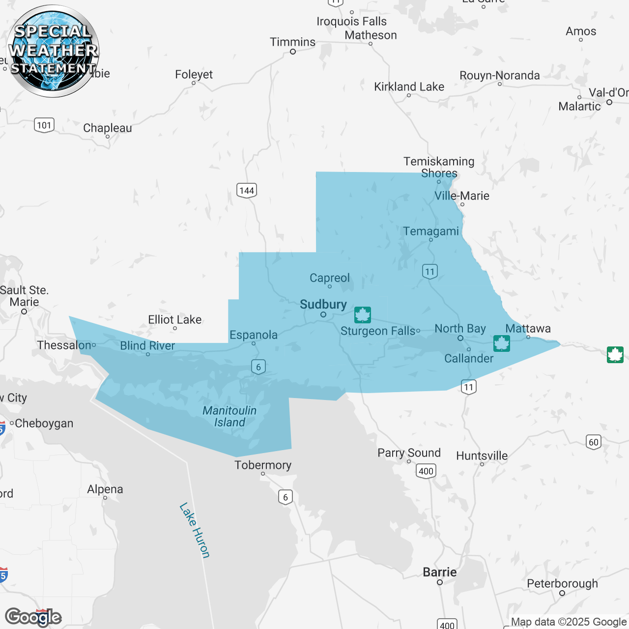 Special Weather Statement Issued