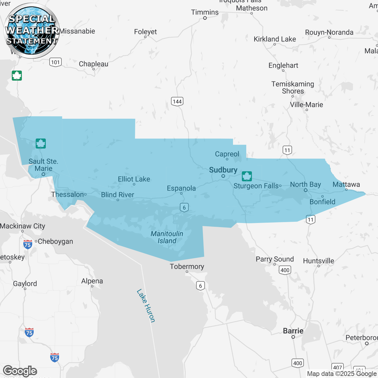 Special Weather Statement Issued