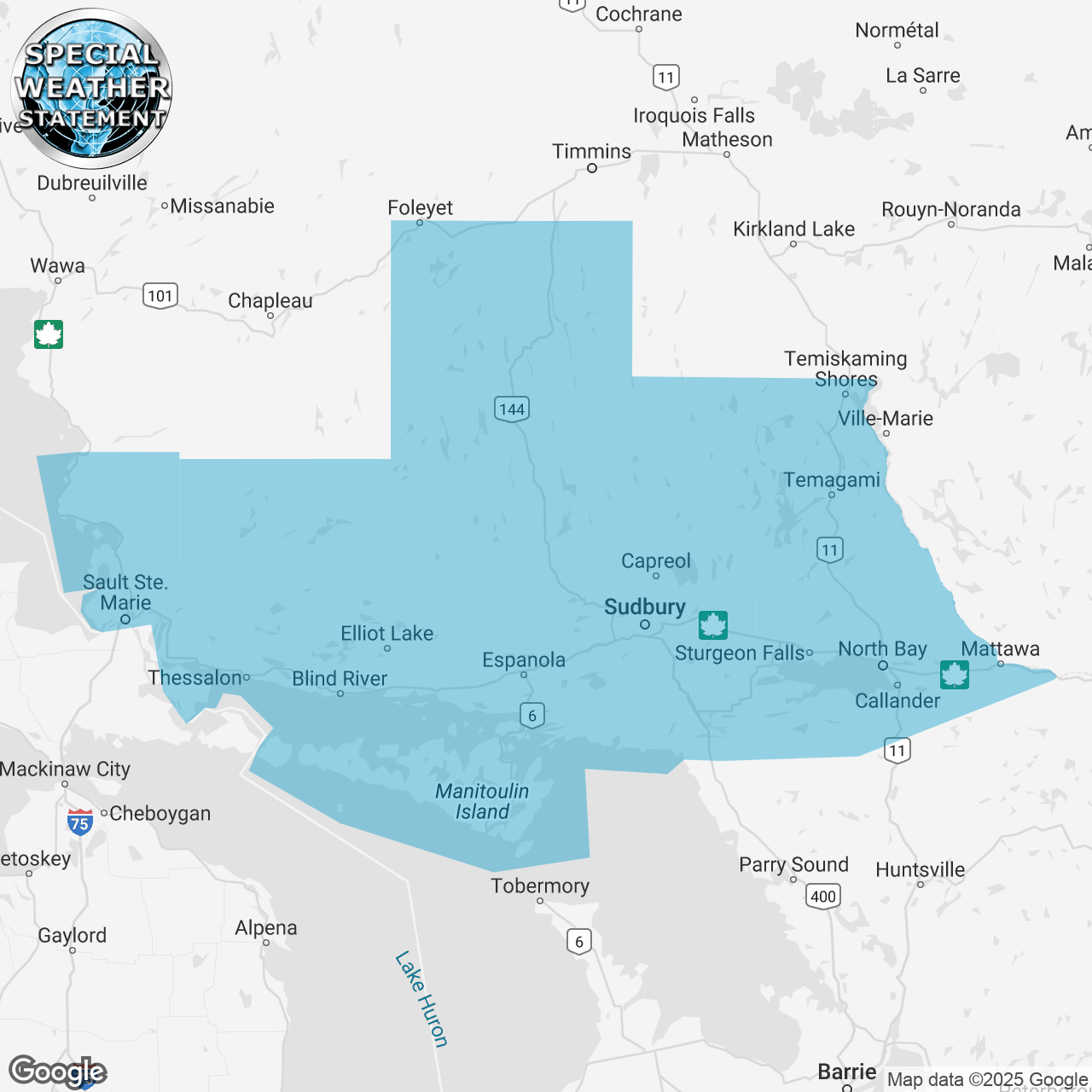 Special Weather Statement Issued