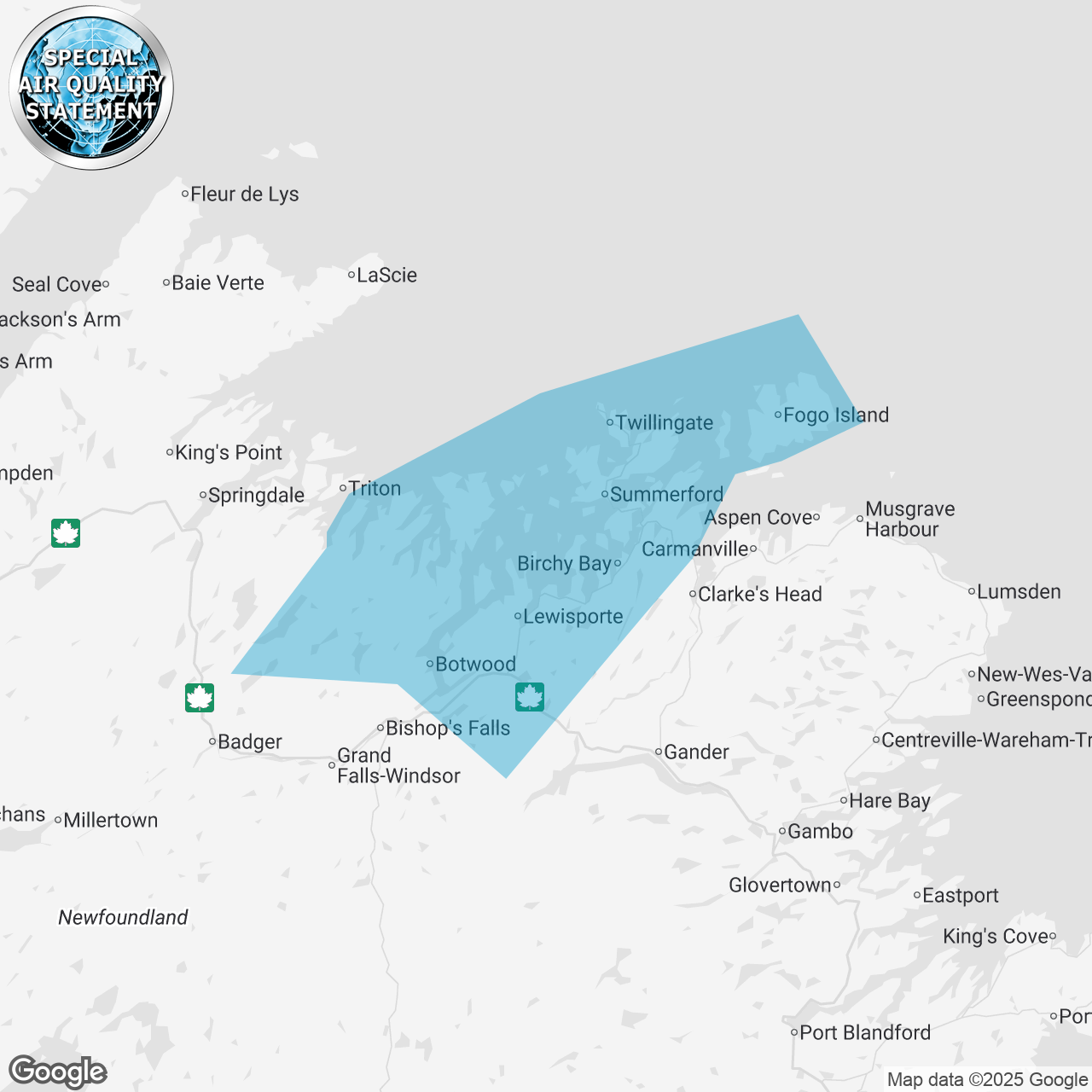 Special Air Quality Statement Issued