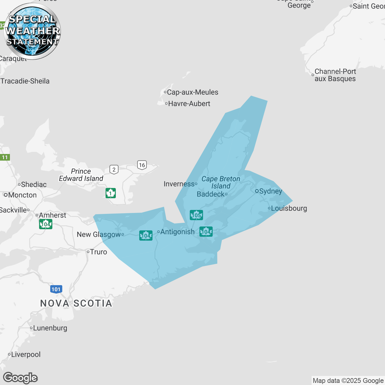 Special Weather Statement Issued