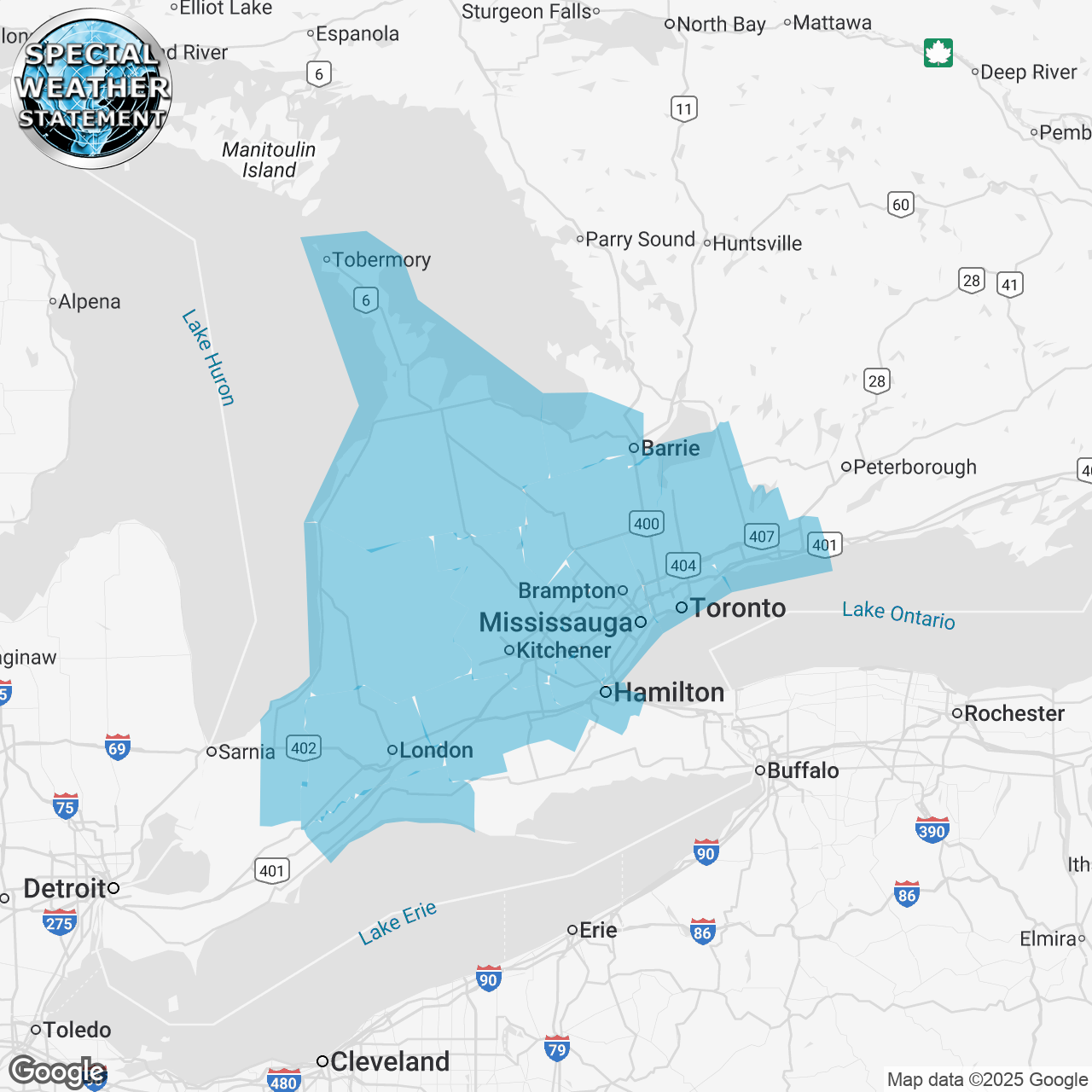 Special Weather Statement Issued