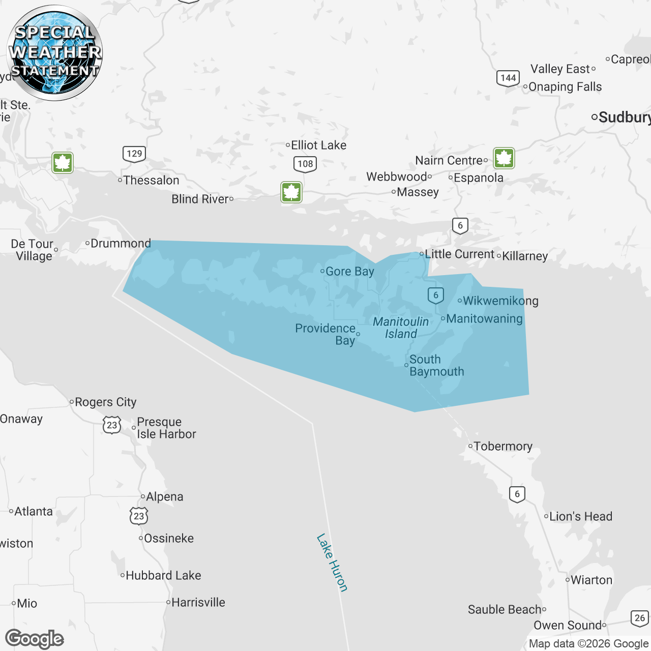 Special Weather Statement Updated